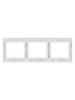 Рамка 3-х постовая горизонтальная белая "Таймыр" TDM
