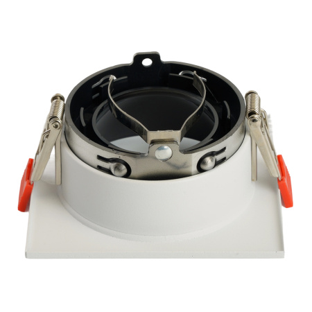 Светильник потолочный встраиваемый, MR16 G5.3, белый + черный хром DL3112 Feron