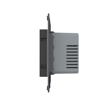 Терморегулятор пола 16А, сенсорное упр., датчик воздуха, твердотельное реле, Черный (мех.) Livolo