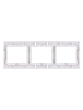 Рамка 3-х постовая горизонтальная белая "Таймыр" TDM