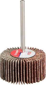 D 30x15 мм, P80, круг шлифовальный лепестковый, на шпильке d 3.2 мм ЗУБР