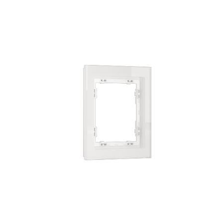 Рамка стеклянная Voltum S70 на 1 пост, (белый, стекло)