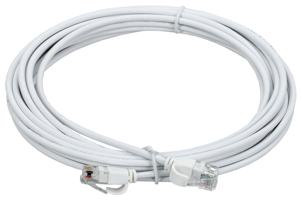 ITK Коммутационный шнур (патч-корд) кат.5E UTP LSZH 3м slim колпачок с язычком белый