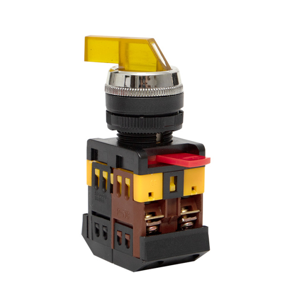 Переключатель ANLC-22 2P желтый с подсветкой 380В NO+NC PROxima EKF