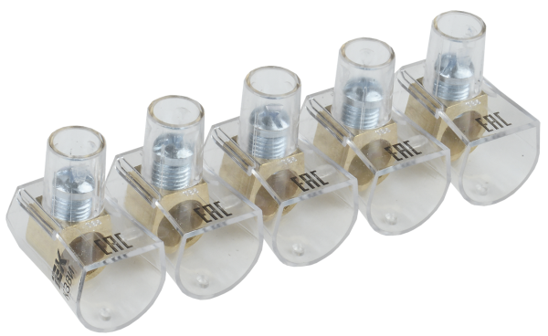 Зажим винтовой концевой изолированный КЗВИ 16мм2 (5x1) IEK