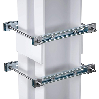 Обжимной компл.монт.профилей тип 1, обхват констр.разм. 350x440 мм, для креп.1 оболочки одного типоразм. винтами din 84 M6X40 4 шт., гор.цинк DKC