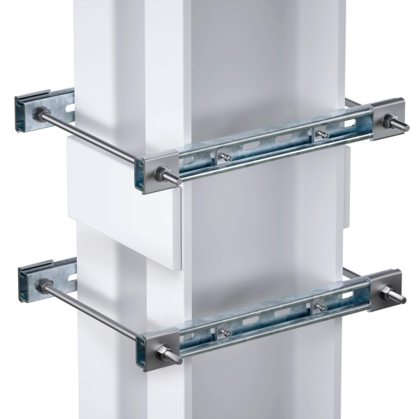 Обжимной компл.монт.профилей тип 1, обхват констр.разм. 750x400 мм, для креп.1 оболочки одного типоразм. болтами М8х80 4 шт., гор.цинк DKC