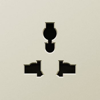 Donel A07 шампань накладка для розетки мультистандарт, со шторками 16A 250 В~,серия DB