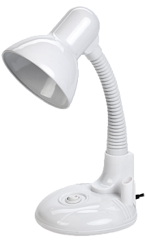 LIGHTING Светильник настольный 1005 с кармашком Е27 белый IEK
