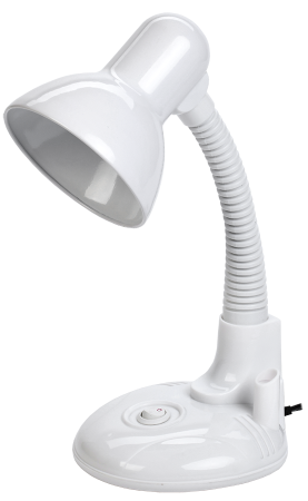 LIGHTING Светильник настольный 1005 с кармашком Е27 белый IEK