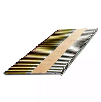 Реечные гвозди по дереву на бумажной кассете тип D34 2,87х50 RIEG (гальв. кольц. накат.) упаковка 3000 шт. FEDAST