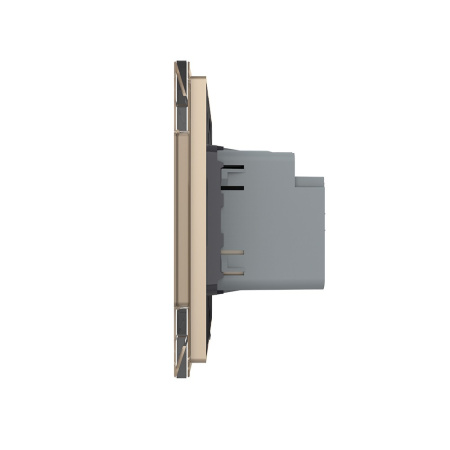 Одноклавишный сенсорный выключатель Module, цвет золотой Livolo