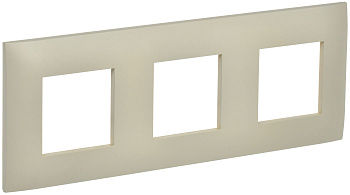 SKANDY Рамка 3-местная SK-F01B бежевый IEK