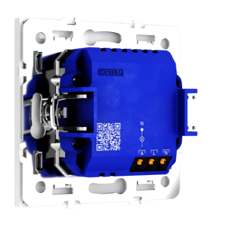 Датчик движения встраиваемый Voltum S70, (белый глянцевый)