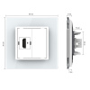 Розетка HDMI Белая Livolo