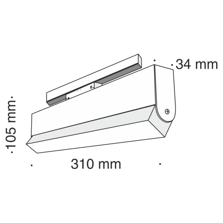 Светильник трековый 20Вт 4000K Черный IP20 BASIS TR013-2-20W4K-B Technical