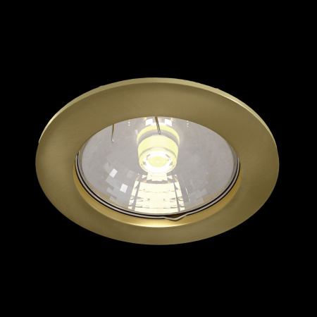 Встраиваемый светильник 1*GU10 50Вт Латунь IP20 Metal Modern DL009-2-01-BZ Technical
