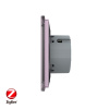 Сенсорный выключатель ZigBee (Wi-Fi) 1 клавиша 1 пост Розовый Livolo