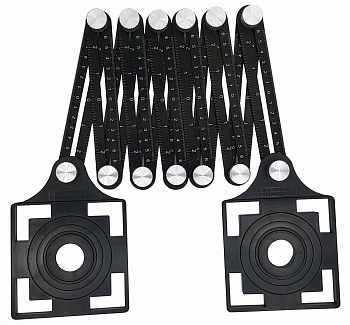 Универсальный шаблон плиточника, 12 колен, 2 трафарета 280402 Trio-Diamond