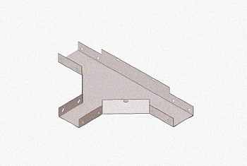 Лоток тройниковый замковый перфорированный ОТЗ 200х80 УТ1,5, горячее цинкование, S1,0