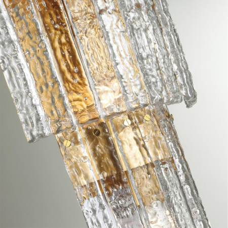 Бра E14 3*40W MERKALE матов.золотой/прозрачный/стекло/ ODEON LIGHT