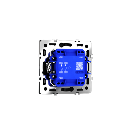 Выключатель встраиваемый Voltum S70 двухклавишный 10А, (графит)