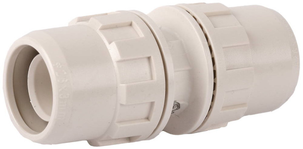 Соединитель "ШиреФит" "штуцер с гайкой - штуцер с гайкой", 32мм ЗУБР