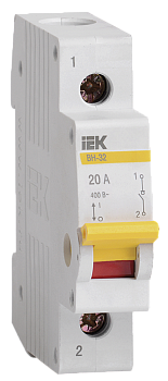 Выключатель нагрузки (мини-рубильник) ВН-32 1Р 20А IEK