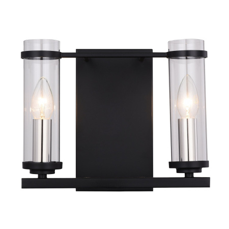 Бра Черный, Никель/Прозрачный E14 2*60Вт SL334.401.02 ST LUCE