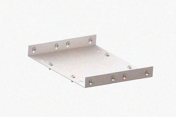 Соединитель лотковый замковый СЛЗ-400х100х1,0 УТ1,5, оцинкованный лист, S1,0