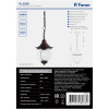 Светильник садово-парковый Feron PL595 на цепочке 60W 230V E27, коричневый