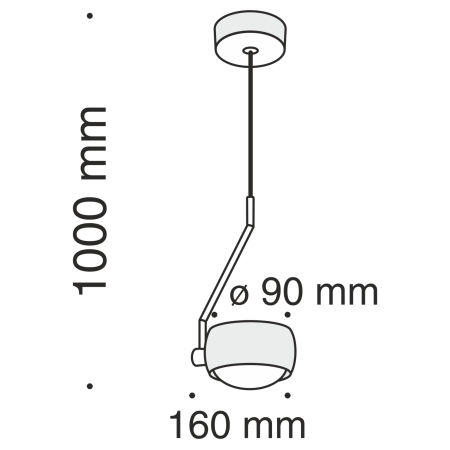 Подвесной светильник 8Вт 3000K Белый IP20 Lens MOD072PL-L8W3K Technical