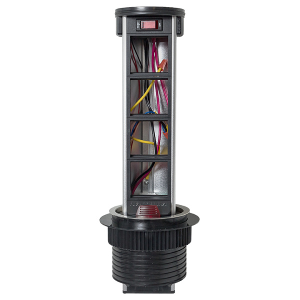 Встраиваемая мини-колонна с беспроводной зарядкой 15Вт, 8 модулей C-Line EKF