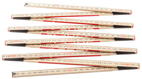 Метр "ЭКСПЕРТ" складной, усиленный, деревянный, 2м ЗУБР