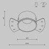 Встраиваемый светильник 1*GU10 20Вт Черный IP20 Downlight DL051-01-GU10-RD-WB Technical Maytoni