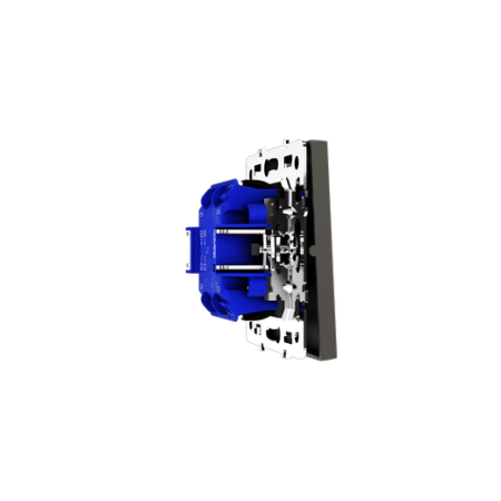 Выключатель с самовозвратом встраиваемый Voltum S70 двухклавишный 10А, (кашемир)