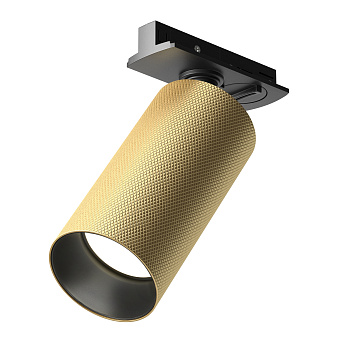 Трековый светильник 1*GU10 12Вт Черный и Матовое золото IP20 Single phase track system Unity TR089-1-GU10-BMG Technical Maytoni