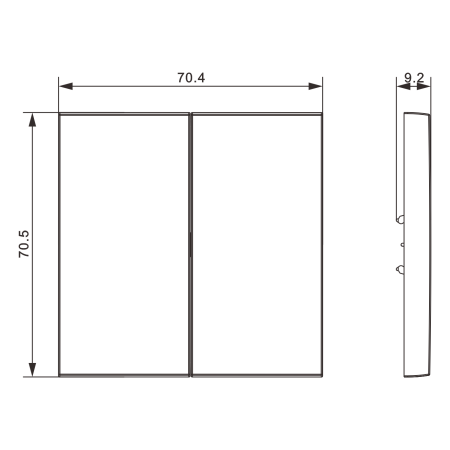 Donel S08 серый графит клавиша 2-я, серия DB