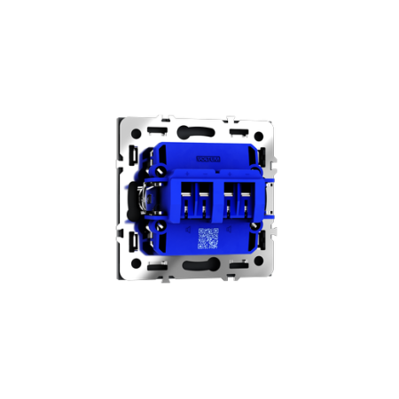 Розетка акустическая встраиваемая Voltum S70 4-местная, (графит)