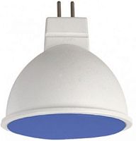 Лампа MR16  7W GU5.3 Синий матов. 47x50 ECOLA