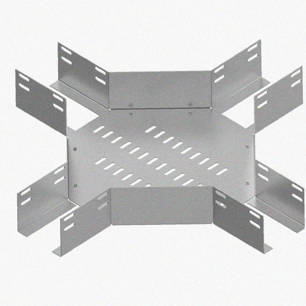 Лоток крестообразный глухой КМГ 600х80 УХЛ1, горячее цинкование, S2,0