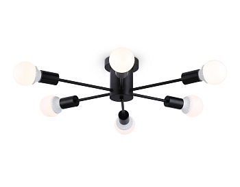 Потолочный светильник в стиле лофт TR80402/6 BK черный E27/6 max 60W D780*150 Ambrella Light