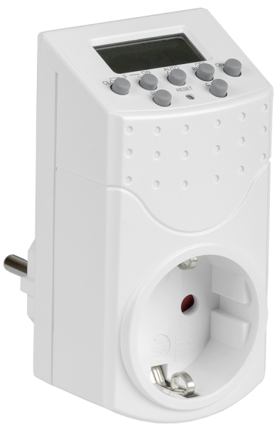 Розетка-таймер электронный РТЭ-1 1мин 7дн 140on/off 16А IP20 IEK