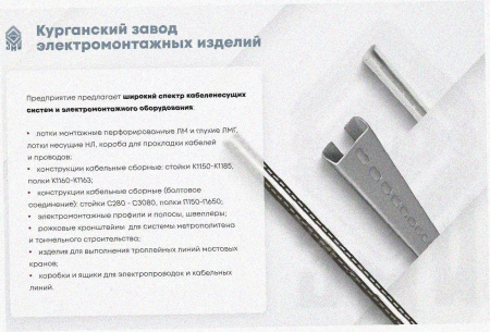 Лоток перфорированный ЛМ 50х25х2000 У3, окрашенный, S1,5