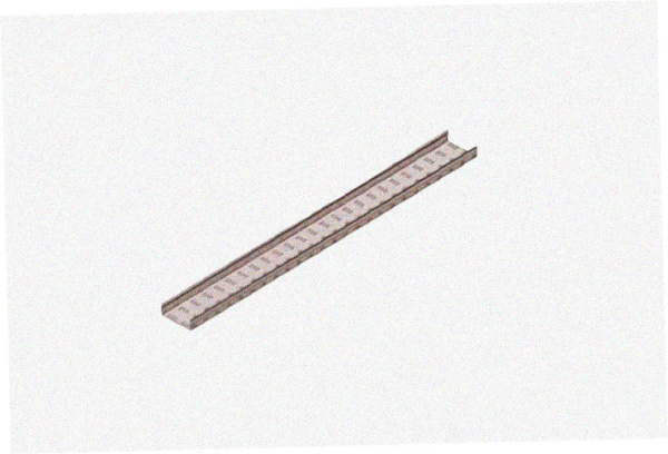Лоток замковый глухой ЛМЗГ 500х50х2000 УТ1,5, горячее цинкование, S1,5