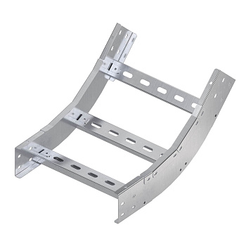 Угол лестничный вертикальный внутренний 45 градусов 150х450, толщ. 3 мм, R300, алюминий DKC