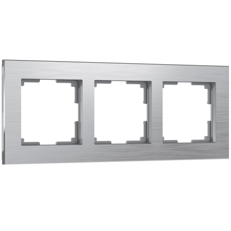 Aluminium Рамка на 3 поста (алюминий) Werkel