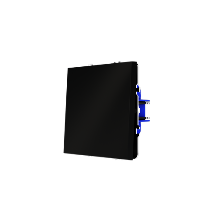 Выключатель с самовозвратом встраиваемый Voltum S70 одноклавишный 10А, (черный матовый)