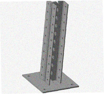 Стойка напольная (потолочная) сдвоенная СНПС2280х4 УХЛ1, горячее цинкование, S4,0