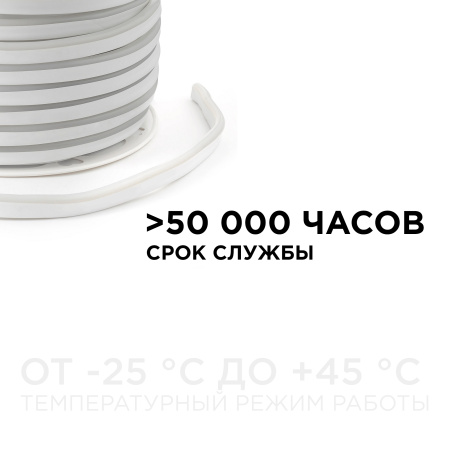 17-35 Светодиодный неон, мини, 220В, 5,5Вт/м , smd2835, 120д/м , IP65, 8*16мм, 50м, син. Apeyron